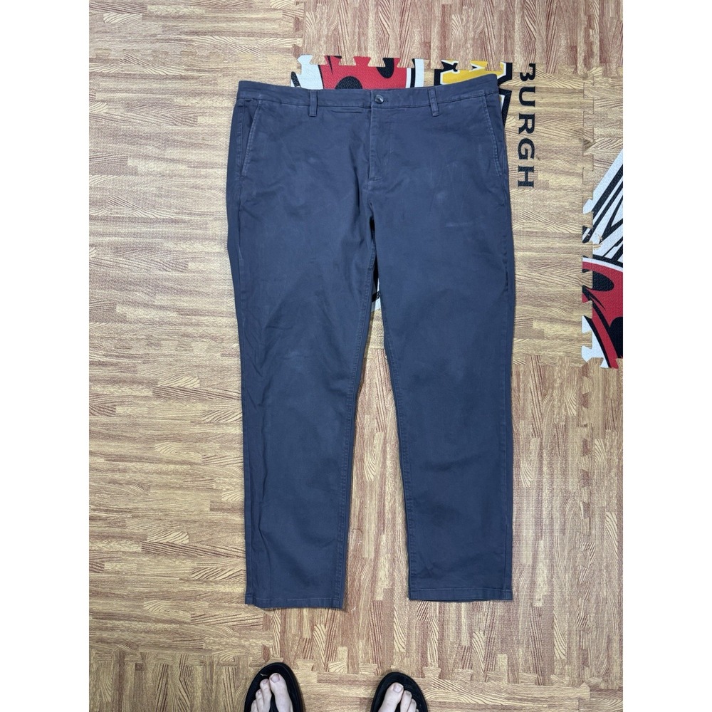 Hawker Rye Men's 40 x 30 Straight Leg Chino Pants Gray